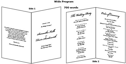 Sample Wedding Renewal Programs